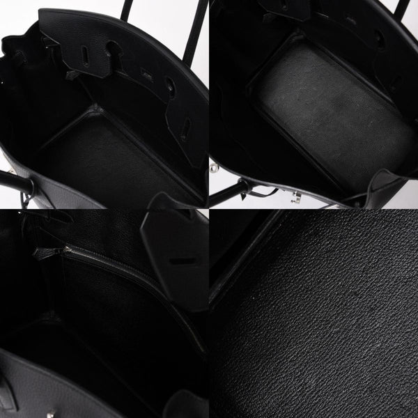 Very good condition HERMES BIRKIN Birkin 35 black gold hardware Vacherieger handbag □L stamp used 4a003915