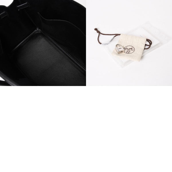 Very good condition HERMES BIRKIN Birkin 35 black gold hardware Vacherieger handbag □L stamp used 4a003915