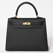 画像をギャラリービューアに読み込む, 新品未使用 HERMES エルメス ケリー25 G刻印 外縫い 黒 ヴォーエプソン ゴールド金具 中古 4a003916