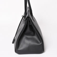 画像をギャラリービューアに読み込む, 極美品 HERMES エルメス BIRKIN バーキン35 ブラック ゴールド金具 ヴァッシュリエジェ ハンドバッグ □L刻印 中古 4a003915