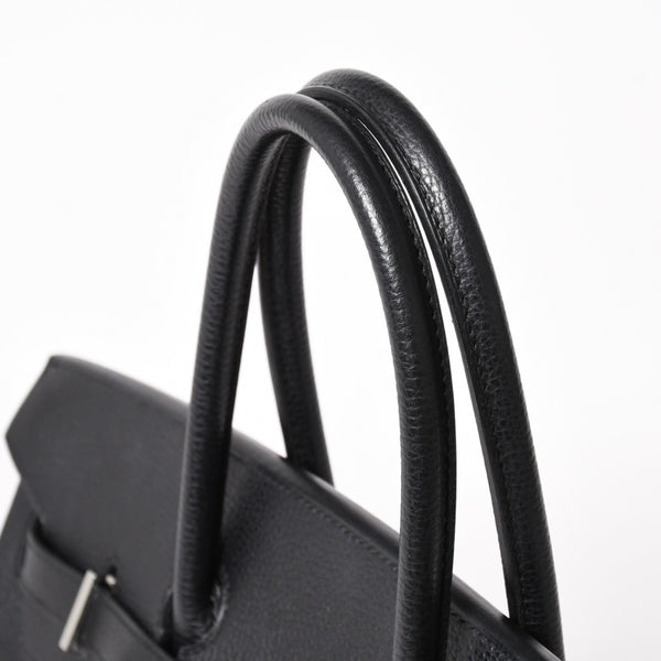 Very good condition HERMES BIRKIN Birkin 35 black gold hardware Vacherieger handbag □L stamp used 4a003915