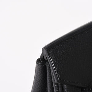 Very good condition HERMES BIRKIN Birkin 35 black gold hardware Vacherieger handbag □L stamp used 4a003915