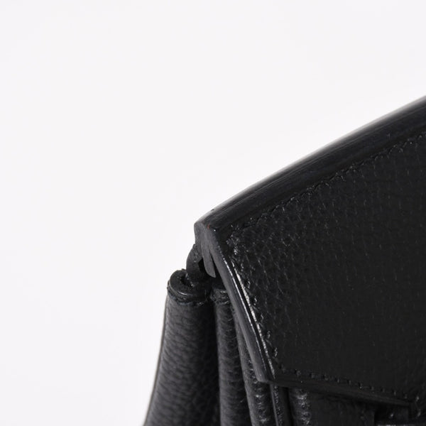 Very good condition HERMES BIRKIN Birkin 35 black gold hardware Vacherieger handbag □L stamp used 4a003915