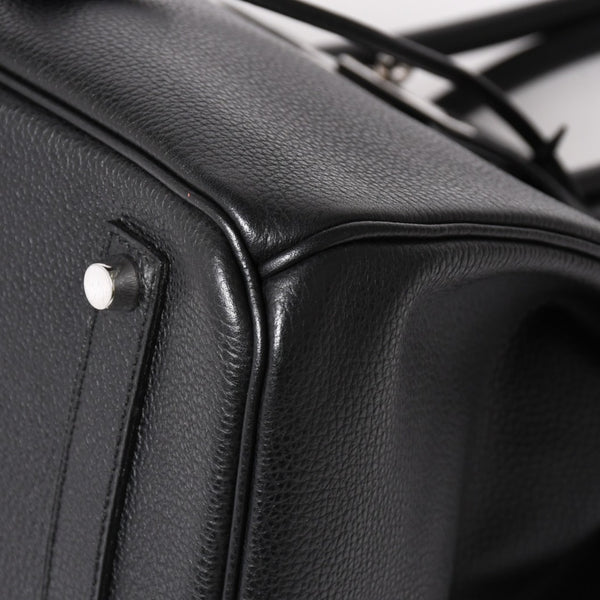 Very good condition HERMES BIRKIN Birkin 35 black gold hardware Vacherieger handbag □L stamp used 4a003915