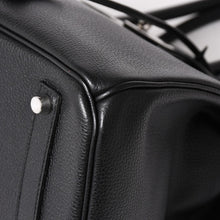 画像をギャラリービューアに読み込む, 極美品 HERMES エルメス BIRKIN バーキン35 ブラック ゴールド金具 ヴァッシュリエジェ ハンドバッグ □L刻印 中古 4a003915