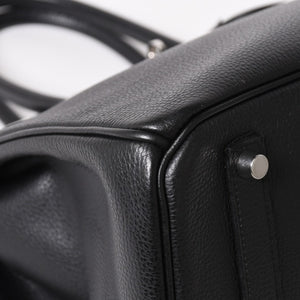 Very good condition HERMES BIRKIN Birkin 35 black gold hardware Vacherieger handbag □L stamp used 4a003915