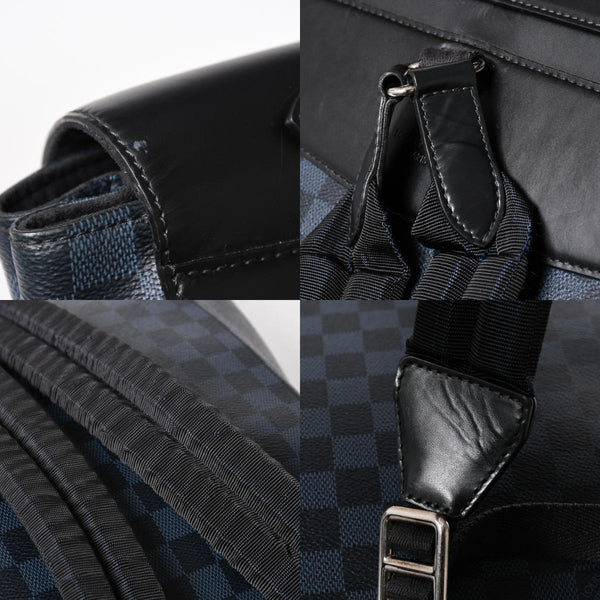 LOUIS VUITTON N41586 Newport Backpack Rucksack Daypack Damier Canvas Black Good Condition Used 4a003919