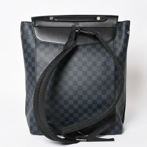 LOUIS VUITTON N41586 Newport Backpack Rucksack Daypack Damier Canvas Black Good Condition Used 4a003919