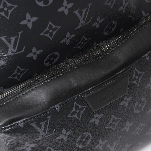 新品同様 LOUIS VUITTON ルイヴィトン アポロ バックバック リュックサック M43186 モノグラムエクリプス RFID ブラック ダークグレー ブラックメタル金具 中古 4a003972