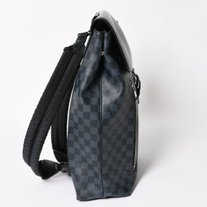 LOUIS VUITTON N41586 Newport Backpack Rucksack Daypack Damier Canvas Black Good Condition Used 4a003919