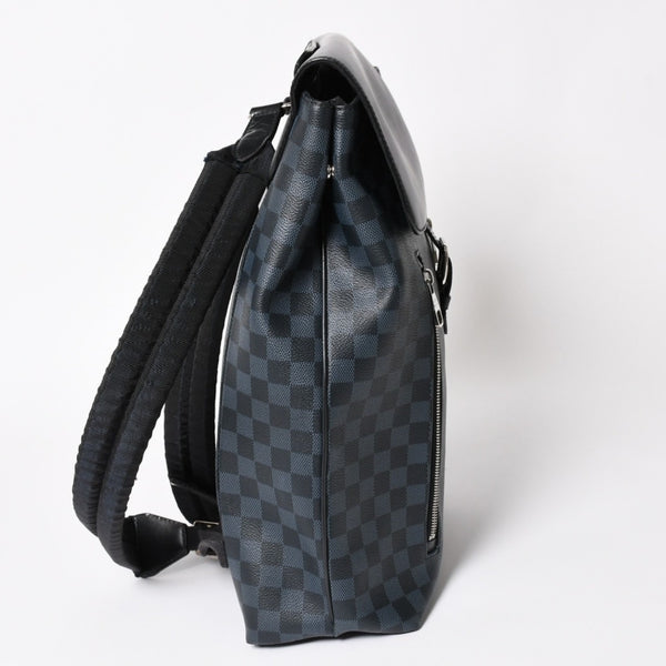 LOUIS VUITTON N41586 Newport Backpack Rucksack Daypack Damier Canvas Black Good Condition Used 4a003919