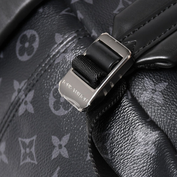 新品同様 LOUIS VUITTON ルイヴィトン アポロ バックバック リュックサック M43186 モノグラムエクリプス RFID ブラック ダークグレー ブラックメタル金具 中古 4a003972