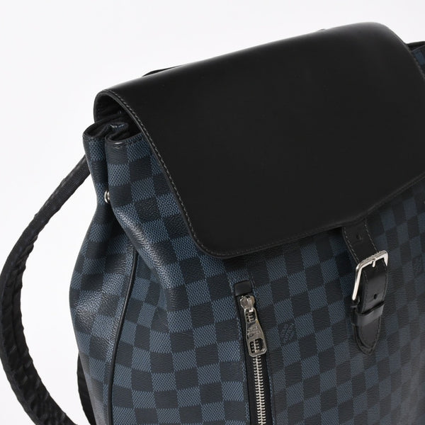 LOUIS VUITTON N41586 Newport Backpack Rucksack Daypack Damier Canvas Black Good Condition Used 4a003919