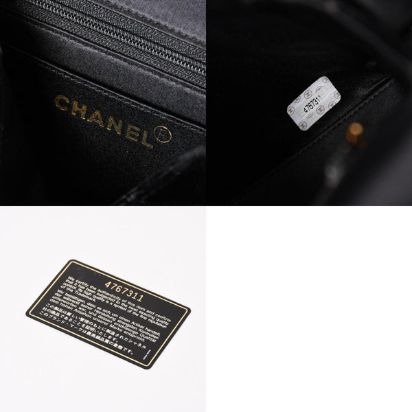極美品 CHANEL シャネル ワンショルダーバッグ 4番台 ココマーク ベルベット キルティング ターンロック ブラック ゴールド金具 中古 4a003933