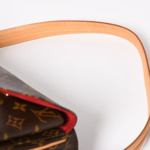 Very Good Condition LOUIS VUITTON Vivacite MM Handbag M51164 One Shoulder Bag DU0094 Monogram PVC Brown Out of Print Gold Hardware Used 4a003926