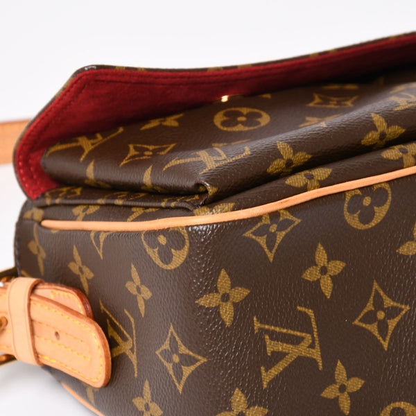 Very Good Condition LOUIS VUITTON Vivacite MM Handbag M51164 One Shoulder Bag DU0094 Monogram PVC Brown Out of Print Gold Hardware Used 4a003926