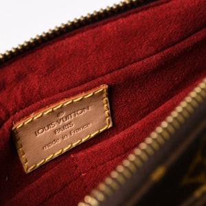 Very Good Condition LOUIS VUITTON Vivacite MM Handbag M51164 One Shoulder Bag DU0094 Monogram PVC Brown Out of Print Gold Hardware Used 4a003926