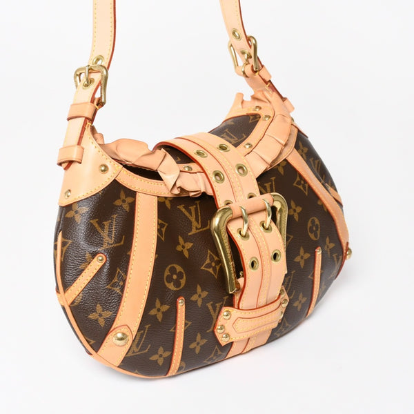 Very Good Condition LOUIS VUITTON Shoulder Bag Leonor Monogram Brown M92394 Used 4a003917