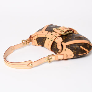 Very Good Condition LOUIS VUITTON Shoulder Bag Leonor Monogram Brown M92394 Used 4a003917