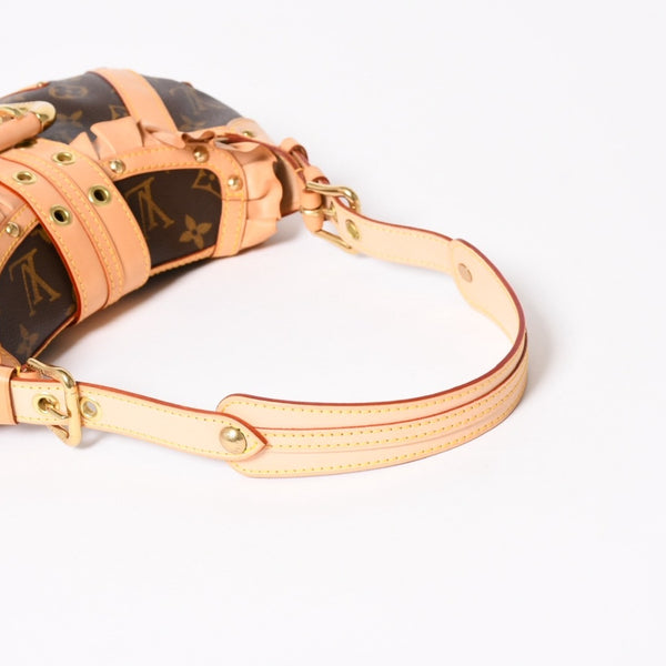 Very Good Condition LOUIS VUITTON Shoulder Bag Leonor Monogram Brown M92394 Used 4a003917
