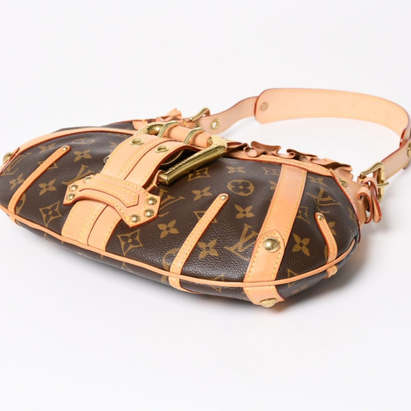 Very Good Condition LOUIS VUITTON Shoulder Bag Leonor Monogram Brown M92394 Used 4a003917
