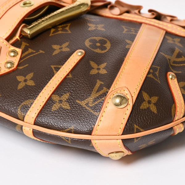 Very Good Condition LOUIS VUITTON Shoulder Bag Leonor Monogram Brown M92394 Used 4a003917