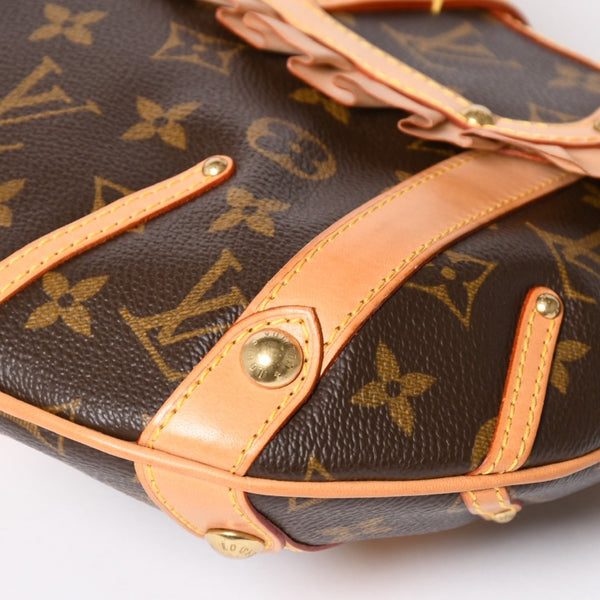 Very Good Condition LOUIS VUITTON Shoulder Bag Leonor Monogram Brown M92394 Used 4a003917