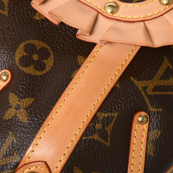 Very Good Condition LOUIS VUITTON Shoulder Bag Leonor Monogram Brown M92394 Used 4a003917