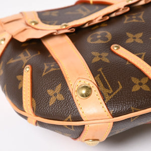 Very Good Condition LOUIS VUITTON Shoulder Bag Leonor Monogram Brown M92394 Used 4a003917