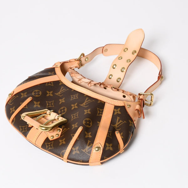 Very Good Condition LOUIS VUITTON Shoulder Bag Leonor Monogram Brown M92394 Used 4a003917