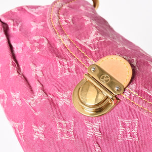 Very good condition LOUIS VUITTON Mini Pretty One Shoulder Bag M95216 Monogram Denim Pink Used 4a003934