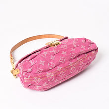 画像をギャラリービューアに読み込む, 極美品 LOUIS VUITTON ルイヴィトン ミニプリーティ ワンショルダーバッグ M95216 モノグラム デニム ピンク 中古 4a003934