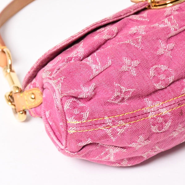 Very good condition LOUIS VUITTON Mini Pretty One Shoulder Bag M95216 Monogram Denim Pink Used 4a003934