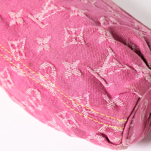 Very good condition LOUIS VUITTON Mini Pretty One Shoulder Bag M95216 Monogram Denim Pink Used 4a003934