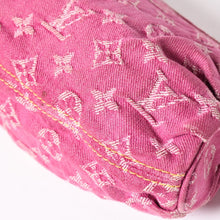 画像をギャラリービューアに読み込む, 極美品 LOUIS VUITTON ルイヴィトン ミニプリーティ ワンショルダーバッグ M95216 モノグラム デニム ピンク 中古 4a003934