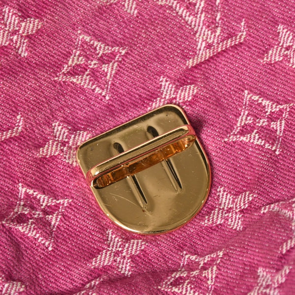 Very good condition LOUIS VUITTON Mini Pretty One Shoulder Bag M95216 Monogram Denim Pink Used 4a003934