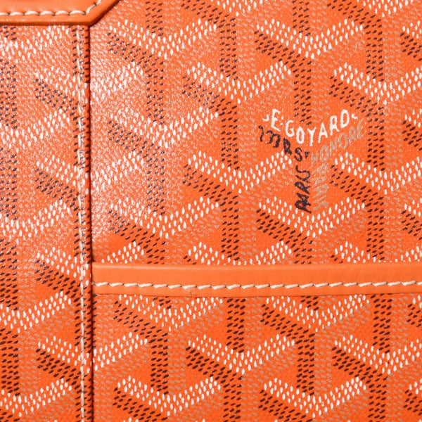極美品 GOYARD ゴヤール ボストンバッグ バックボーイング45 オレンジ メンズ 総柄 中古 4a004158