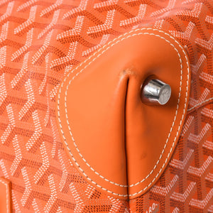 極美品 GOYARD ゴヤール ボストンバッグ バックボーイング45 オレンジ メンズ 総柄 中古 4a004158