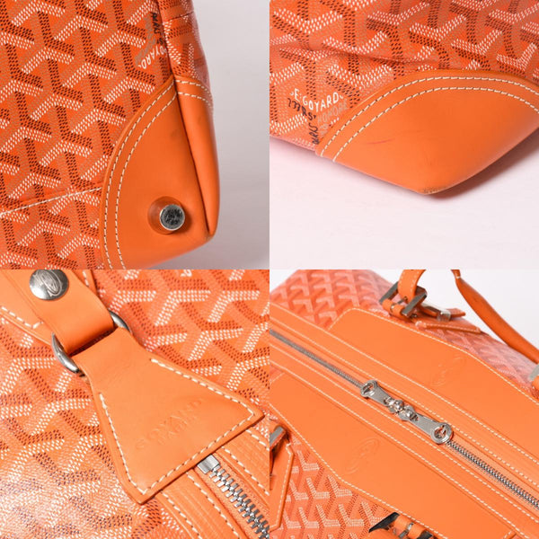 極美品 GOYARD ゴヤール ボストンバッグ バックボーイング45 オレンジ メンズ 総柄 中古 4a004158