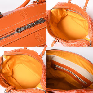 極美品 GOYARD ゴヤール ボストンバッグ バックボーイング45 オレンジ メンズ 総柄 中古 4a004158