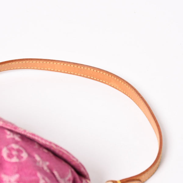 Very good condition LOUIS VUITTON Mini Pretty One Shoulder Bag M95216 Monogram Denim Pink Used 4a003934