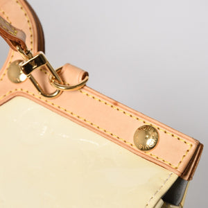 LOUIS VUITTON Monogram Vernis Roxbury Drive Handbag Shoulder Bag M91374 Patent Leather SR0077 Perle Gold Hardware 2way Good Condition Used 4a003925
