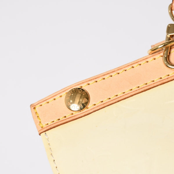 LOUIS VUITTON Monogram Vernis Roxbury Drive Handbag Shoulder Bag M91374 Patent Leather SR0077 Perle Gold Hardware 2way Good Condition Used 4a003925