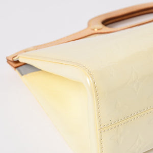 LOUIS VUITTON Monogram Vernis Roxbury Drive Handbag Shoulder Bag M91374 Patent Leather SR0077 Perle Gold Hardware 2way Good Condition Used 4a003925