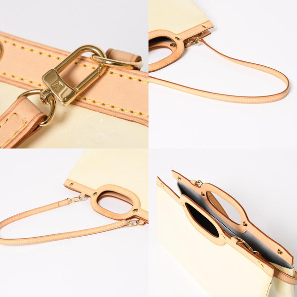 LOUIS VUITTON Monogram Vernis Roxbury Drive Handbag Shoulder Bag M91374 Patent Leather SR0077 Perle Gold Hardware 2way Good Condition Used 4a003925