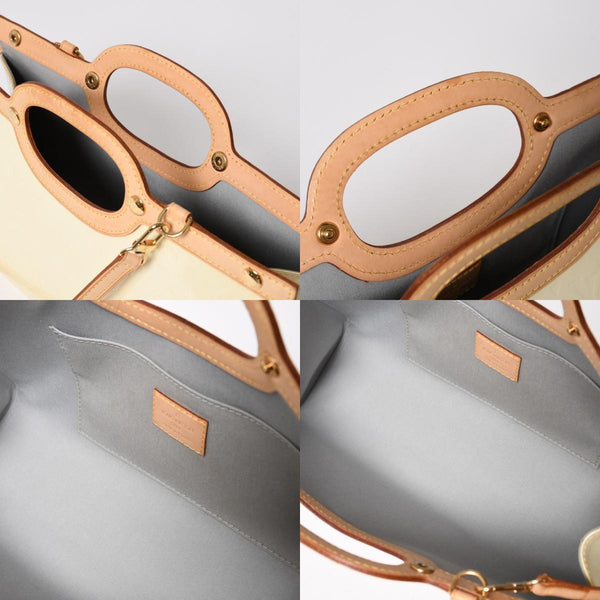 LOUIS VUITTON Monogram Vernis Roxbury Drive Handbag Shoulder Bag M91374 Patent Leather SR0077 Perle Gold Hardware 2way Good Condition Used 4a003925