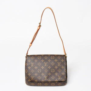 Very good condition LOUIS VUITTON Musette Tango shoulder bag M51257 Monogram canvas SP1011 Brown Gold hardware Used 4a003912