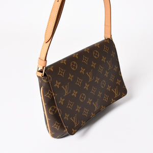 Very good condition LOUIS VUITTON Musette Tango shoulder bag M51257 Monogram canvas SP1011 Brown Gold hardware Used 4a003912