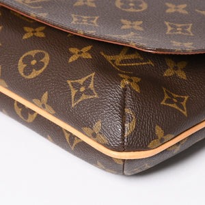 Very good condition LOUIS VUITTON Musette Tango shoulder bag M51257 Monogram canvas SP1011 Brown Gold hardware Used 4a003912