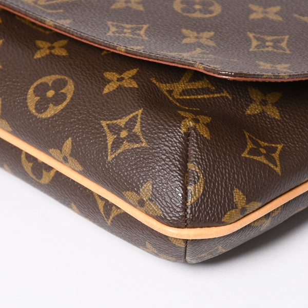 Very good condition LOUIS VUITTON Musette Tango shoulder bag M51257 Monogram canvas SP1011 Brown Gold hardware Used 4a003912